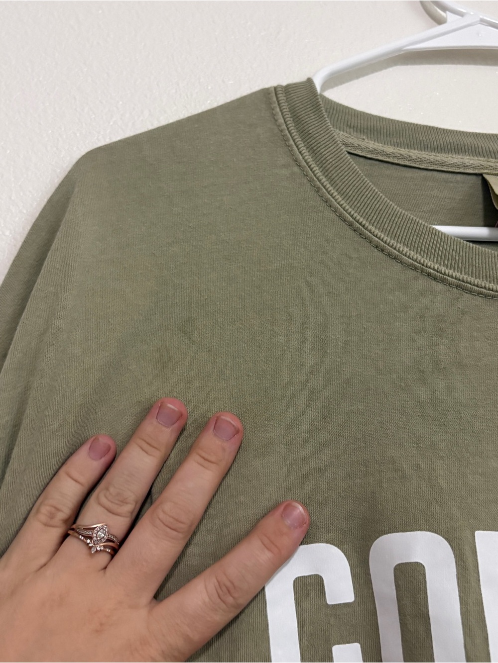 Women’s Comfort Colors COFFEE Olive Green Graphic Long sleeve 2XL - Picture 6 of 8